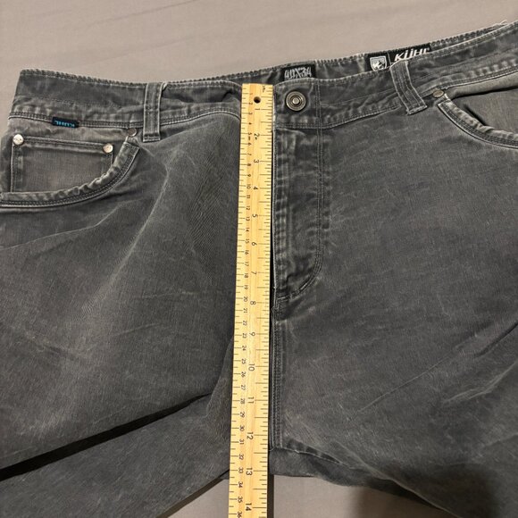 Kuhl Pants 40x34 40x33 RYDR Black Straight Leg High Rise Faded Outdoor Casual - Picture 5 of 9